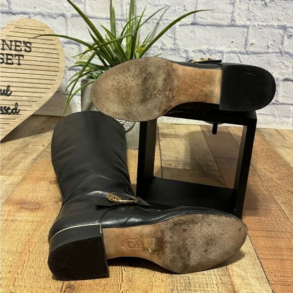 Tory Burch Black Sofia Riding Boots - Picture 12 of 14